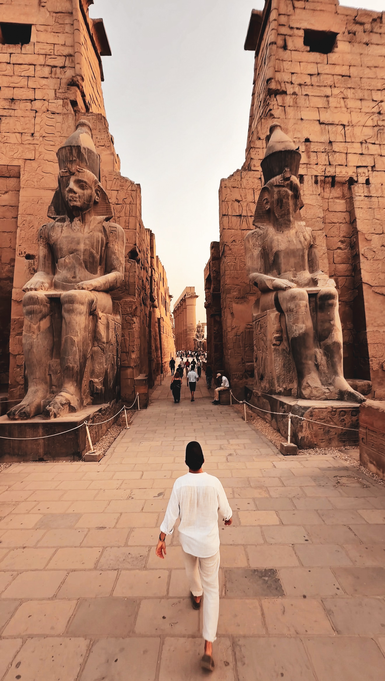 Magazine-style temple photograph arranged by a private Egyptologist, Egypt